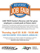 Reverse Job Fair flyer